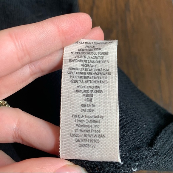 Free People Womens Colorblock Sweater Dress black - Picture 9 of 11